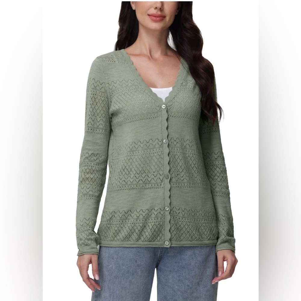 Frye Olive Knit Cardigan